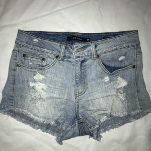 Light Wash Denim Shorts